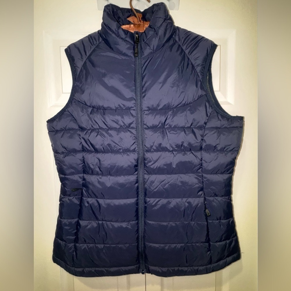 Stormtech Stavanger Thermal Vest Womens Large Navy Blue Packable Pillow AFV-1W